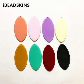 

New arrival! 45x22mm100pcs/lot acrylic oval-shape charms for stud earrings/earrings accessories/Earring parts DIY