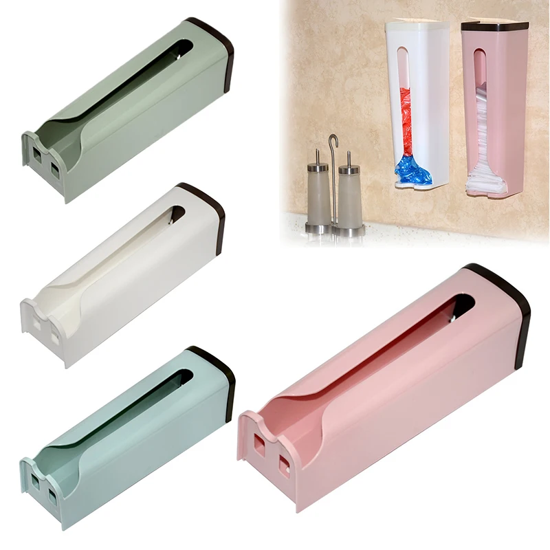 

Home Grocery Bag Holders Plastic Kitchen Organizer Garbage Bag Storage Box Wall Mount Storage Dispenser Storing Dispensing Bags