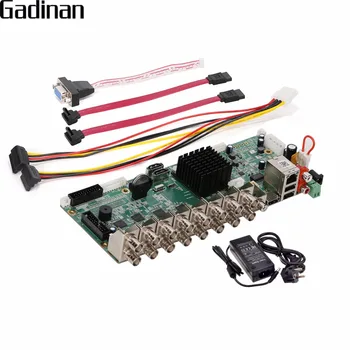 GADINAN 16 Channel AHD DVR 1080P 16CH AHDCVITVI DVR 2MP CCTV Video Recorder 5 In 1 Security System Hybrid DVR NVR HVR Board