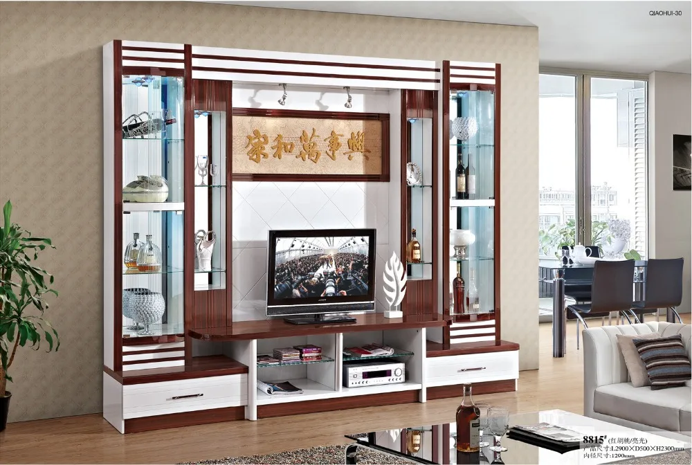 Simple tv cabinet glass shelf white paint modern brief tv wall unit ... Simple tv cabinet glass shelf white paint modern brief tv wall unit ...