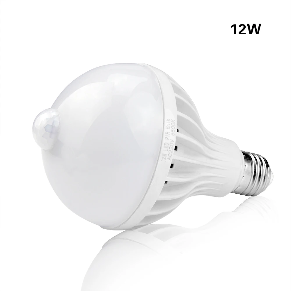 Инфракрасная Индукционная Светодиодная лампа с датчиком движения 220 В E27 5 Вт 7 9 12