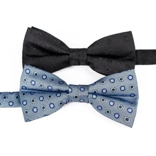 Мужской повседневный галстук-бабочка в крапинку полиэстер бабочка галстук для мужские вечерние свадебные