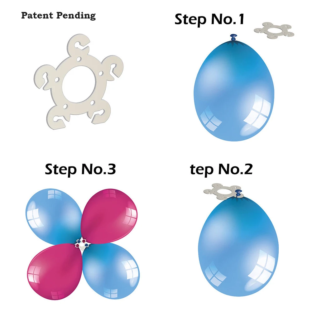 60 шт. декоративный воздушный шар клип вечерние аксессуары Арка прочные украшения портативный простой в использовании легкий держатель колонна-подставка для свадьбы