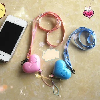 

Self Defense Alarm 120dB Heart Shape Girl Women Security Protect Alert Personal Safety Scream Loud Keychain Emergency Alarm