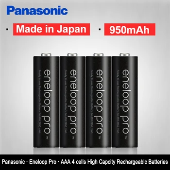

Original Panasonic Eneloop 4PCS/LOT AAA Pre-Charged Rechargeable Batteries 1.2V 950mAh Ni-MH Battery eneloop Free Shipping