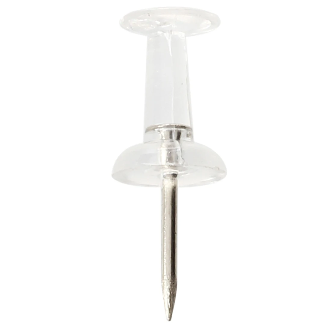 

80 x Clear Push Pins Transparent Plastic