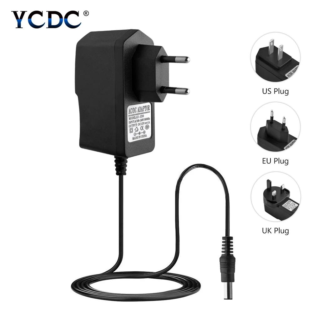 

High Quality DC 12V 1A Power Supply Charger AC Adaptor For LED Starry Light String RGB Strips