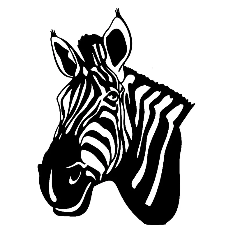 

11cm*15cm Zebra Animal Motorcycle Car-Styling Vinyl Stickers Decals Black/Silver S3-5476