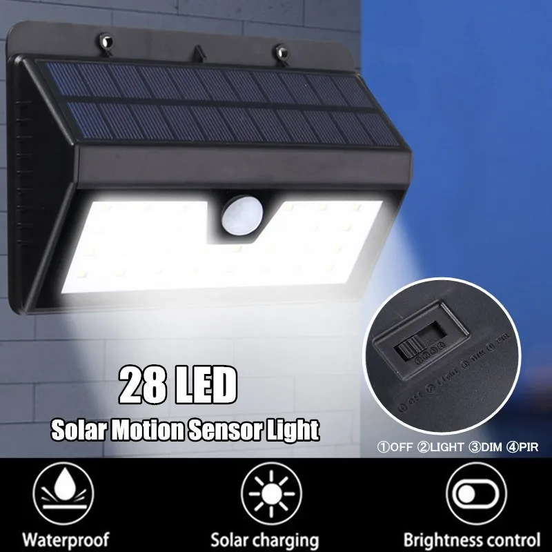 

Mising Outdoor 28 LEDs Split Solar Powered Light Bulb PIR Motion Sensor Waterproof Separate Garden Street Night Lamp Wall Light