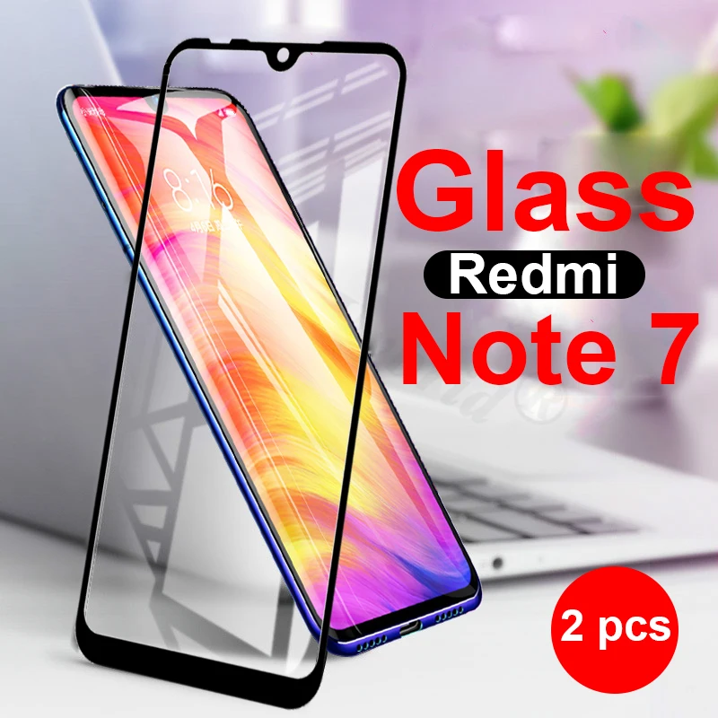 

2 pcs/lot tempered glass on for xiaomi redmi note 7 glass for xiaomi ksiomi xiomi xiami red mi note 7 not 7 screen film cover 9H