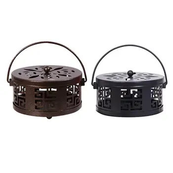 

Portable Mosquito Coil Holder Retro Fireproof Mosquito-repellent Tray For Home Campings