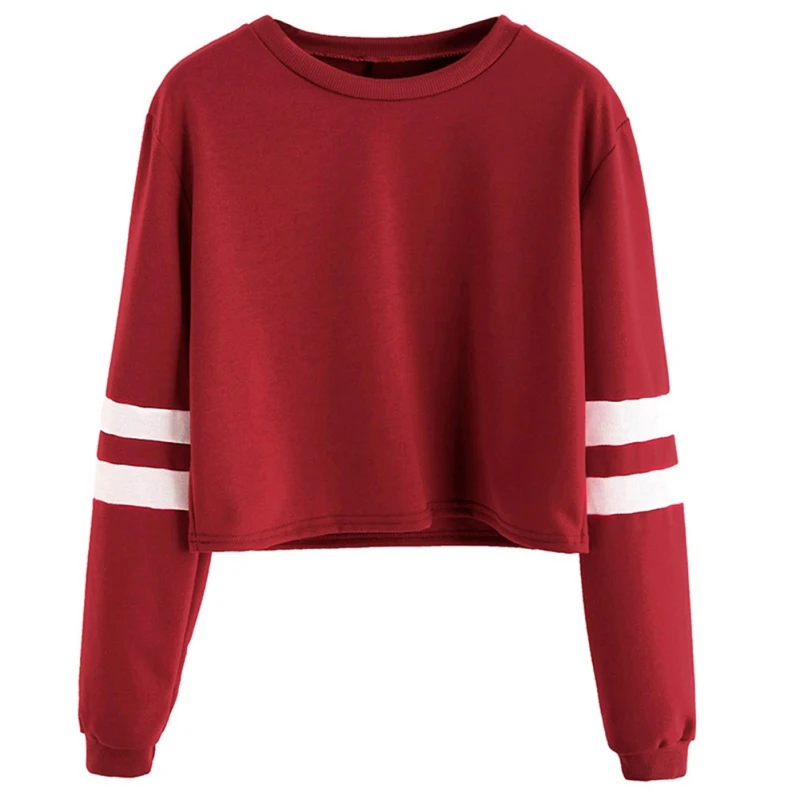 

New Spring Woman Thin Sweatshirt Long Sleeves Brief Harajuku Girl Light O-neck Pullovers Tops