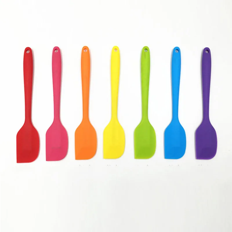  Large Multi-color Optional Silicone Scraper Chocolate Cream Spatula Butter Scraper Cake Scraper Bak