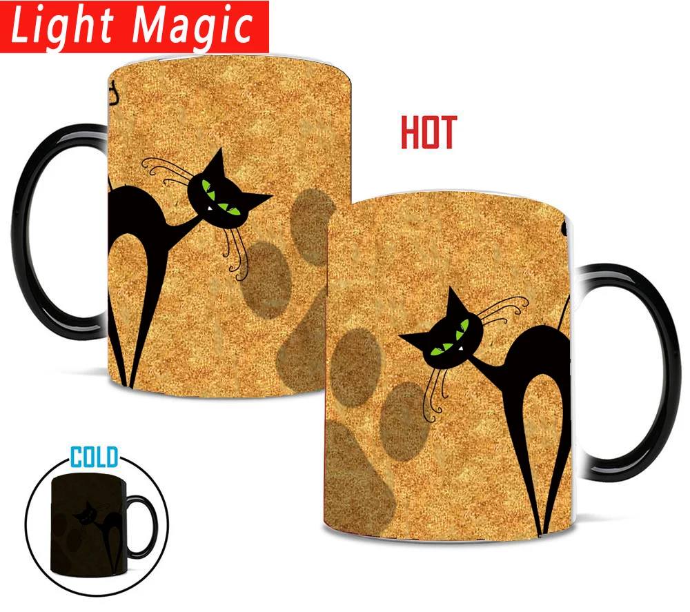 Кружка crazy cat mom 350 мл волшебные керамические кофейные кружки новинка меняющие