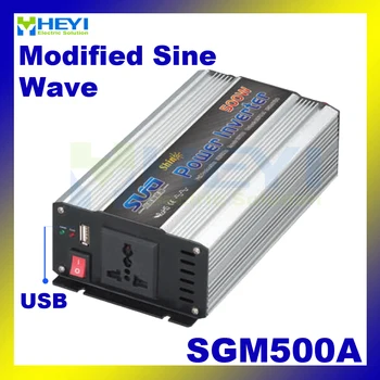 

Modified Sine Wave Inverter 500W with USB input 12VDC 24VDC 48VDC output 110VAC 220VAC solar inverters
