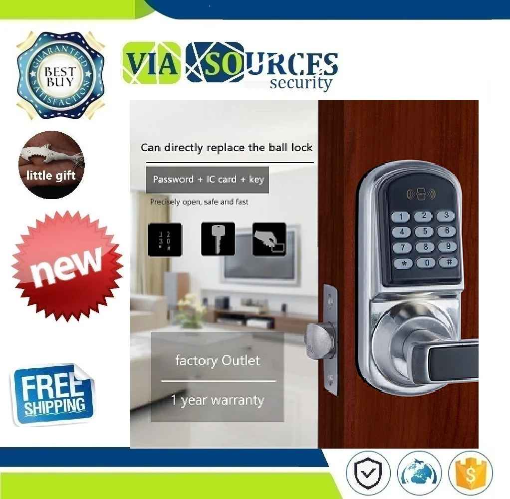 Nductive password door lock can directly replace the ball smart fingerprint | Безопасность и защита