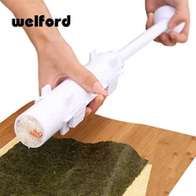 Kit de Moldes Sushi Rolo de Sushi criador Rolo Bazuca welford Arroz Carne Legumes DIY Fazendo Acessórios de Cozinha Ferramentas Gadgets