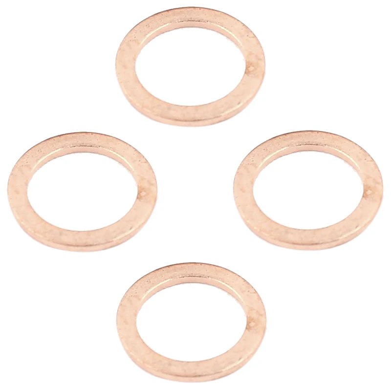 YDSC 10pcs 13mm Inner Dia 1.5mm Thickness Copper Flat Washer Seal
