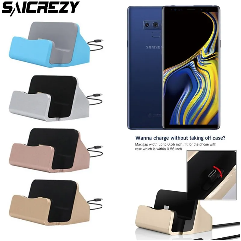 

Metal Type C Dock Charger for Samsung Galaxy C5 C7 C9 Pro S8 S9 Plus Note 8 9 A3 A5 A7 2017 W2018 A9 Star Docking Station Cradle