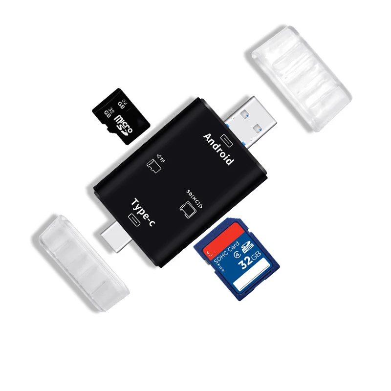 3in1 Micro Тип usb C TF SD Card Reader для MACBOOK Andriod телефон PC OTG Картридер для samsung s5 s6 s7 edge S8 S9 LG G5 G6