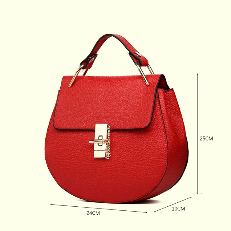 Brand Designer Chain Piggy Bags Fashion Grained Women Handbags Artificial Leather Ladies Shoulder Bags Elegant Party Lock Totes (28)