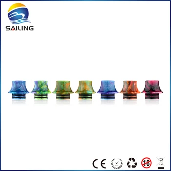 

Sailing vape Epoxy resin drip tips mouthpiece wide bore for Griffinn 25 RTA electronic cigarette 10pcs wholesale