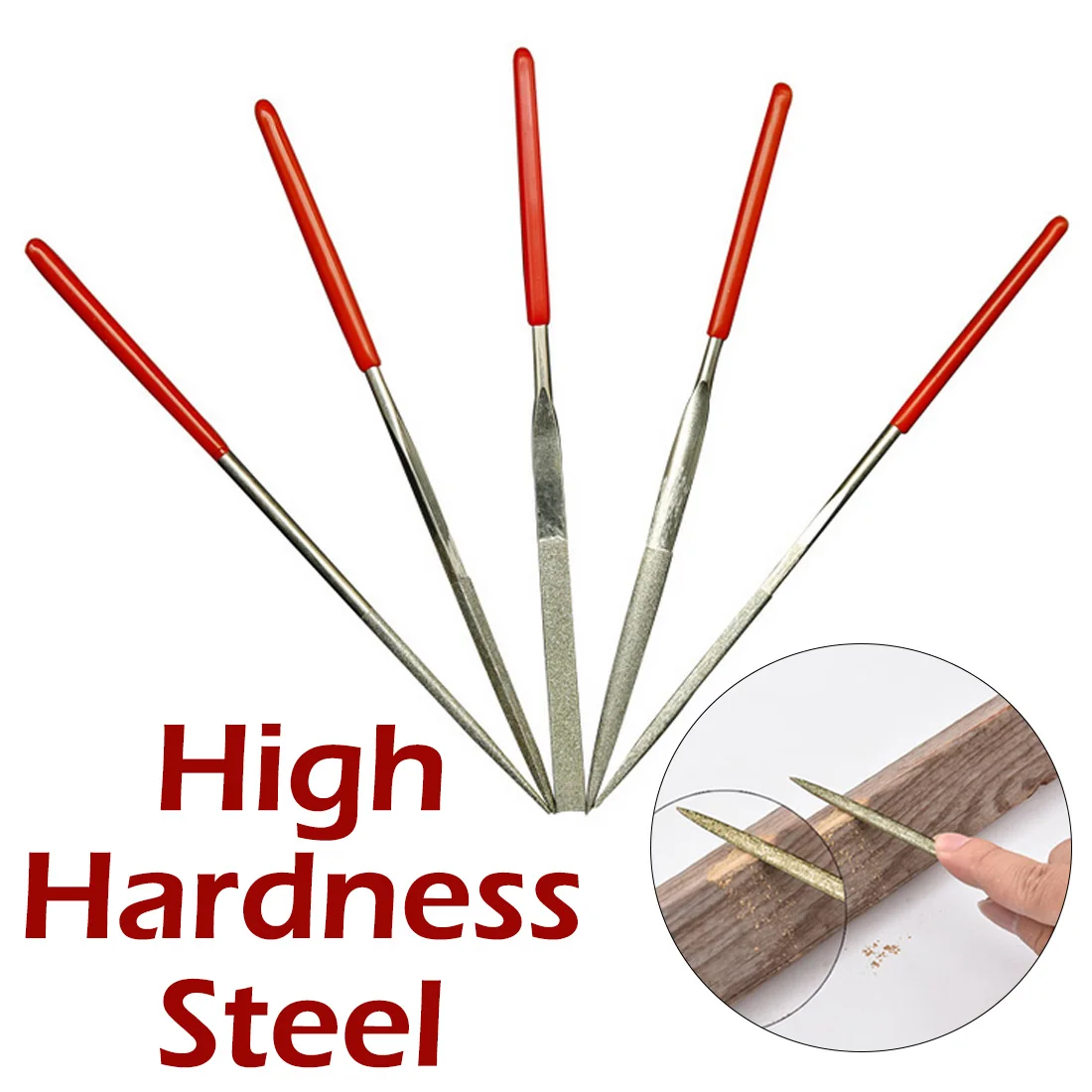 

5pcs Wood Rasp Files Needle Mini File Set Carving Tools Metal Filing Tool Woodworking DIY Folder Hobby Hand Tools