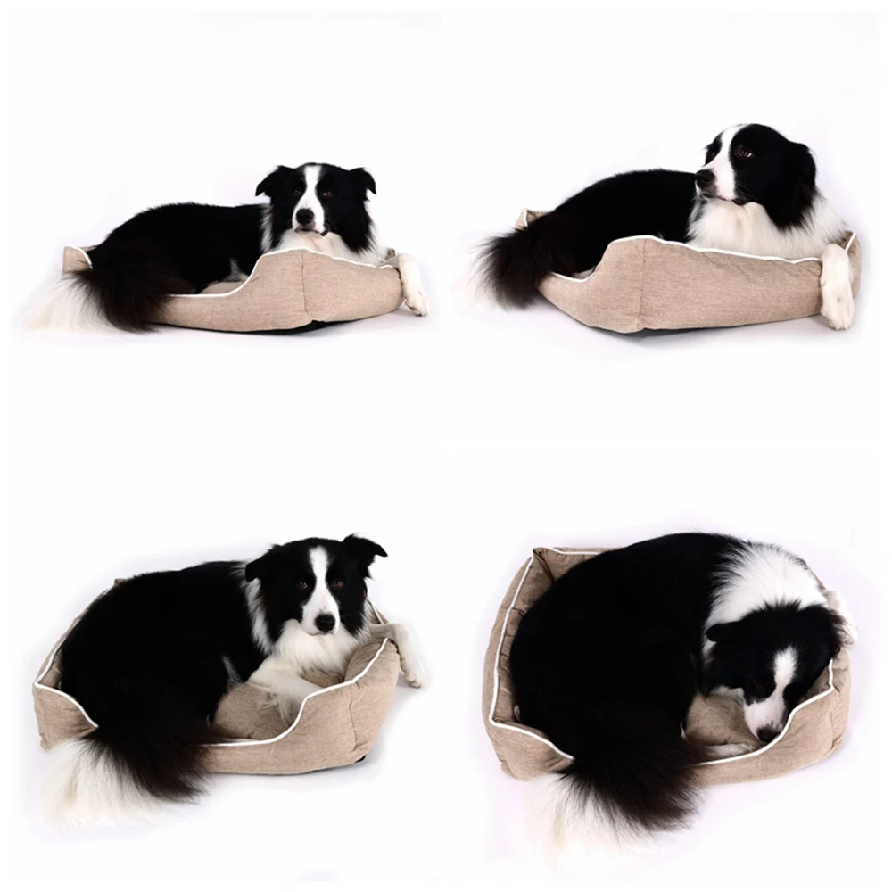 Solid Pet Dog Bed Sofa House Mats Kennel Cat Bed Sofa House Waterproof Washable Pet Dog Cat Bed House For Small Medium Large Dog (2)