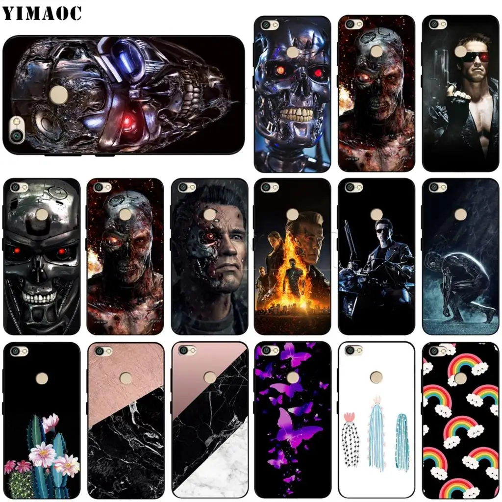 Силиконовый чехол YIMAOC Terminator Schwarzenegger для Xiaomi Redmi Note 4 4x 4a 5 5a 6 8 Pro Prime Plus|Бамперы| |