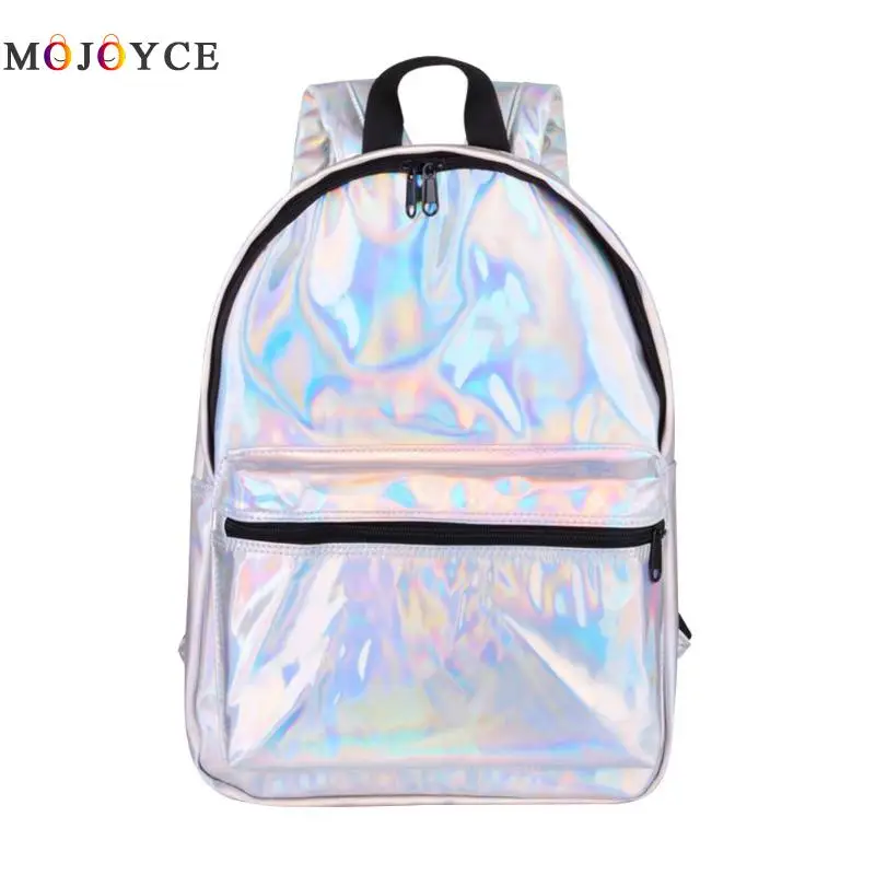 Лазерный голографический женский рюкзак большой емкости в студенческом стиле для Девочек Блестящий школьный рюкзак Mochila Feminina рюкзак для путешествий