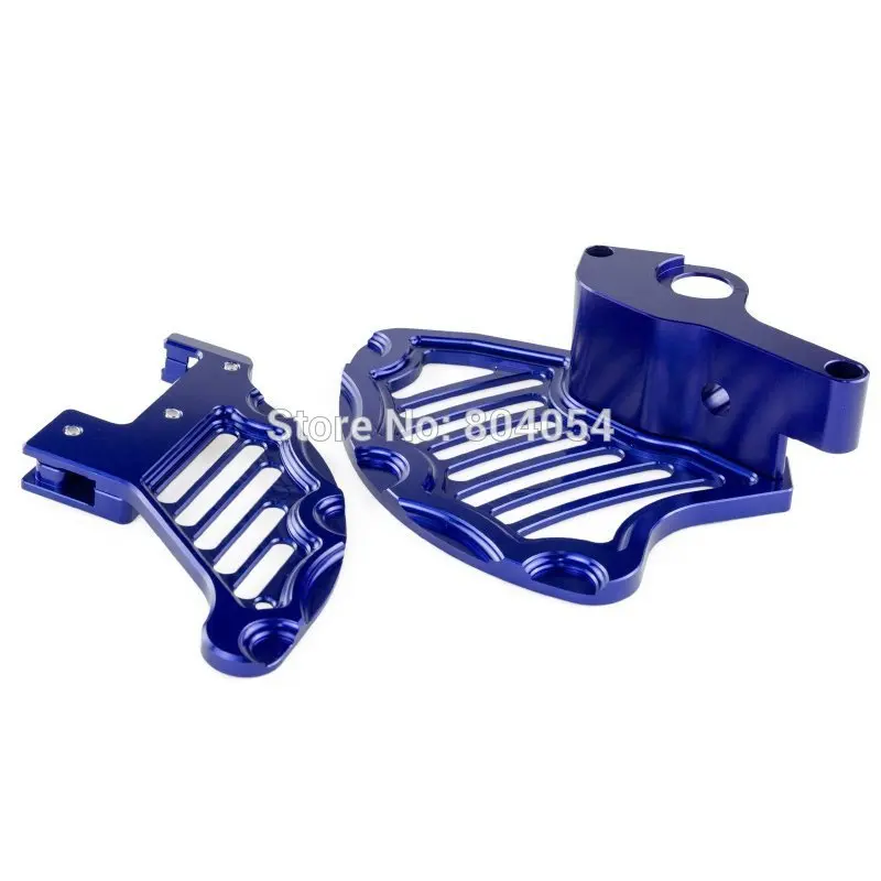 

Blue CNC Front Rear Brake Disc Guard Kit  For Husqvarna 125-501 TC/FC/TE/FE 2014 TE/FE 2015