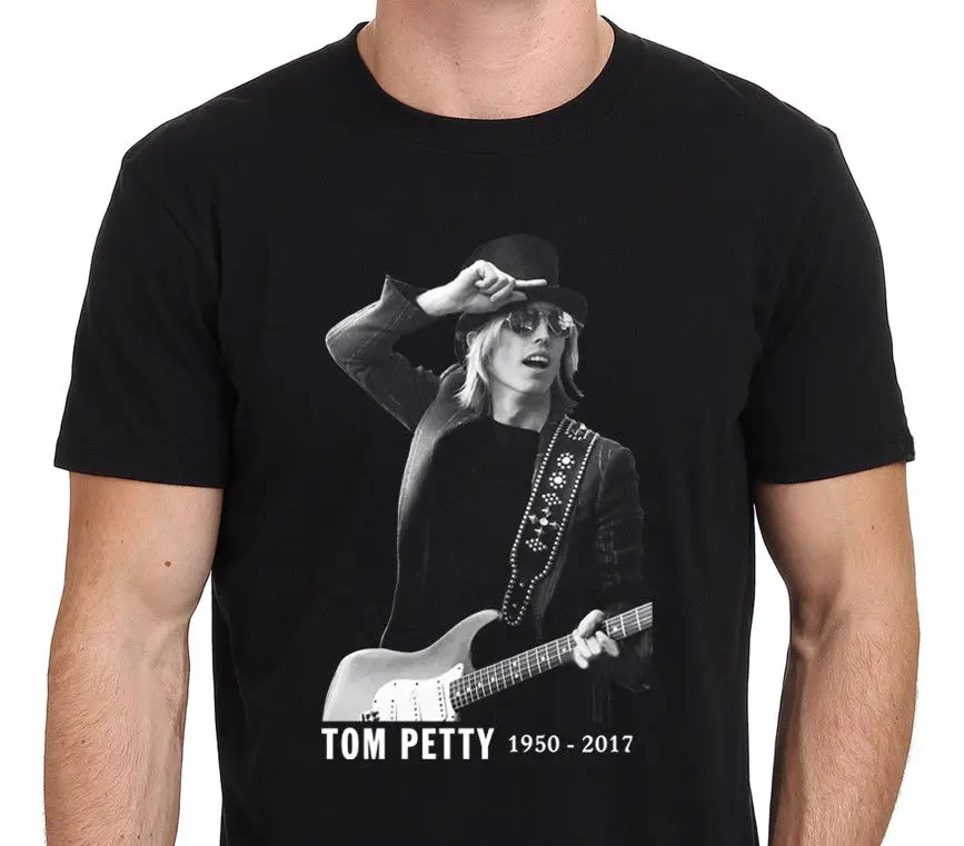 2018 Short Sleeve Cotton T Shirts Man Clothing Tom Petty & The