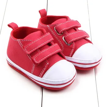

Baby Shoes Breathable Canvas Shoes Anti-slip First Walkers Soft Soled Sneakers