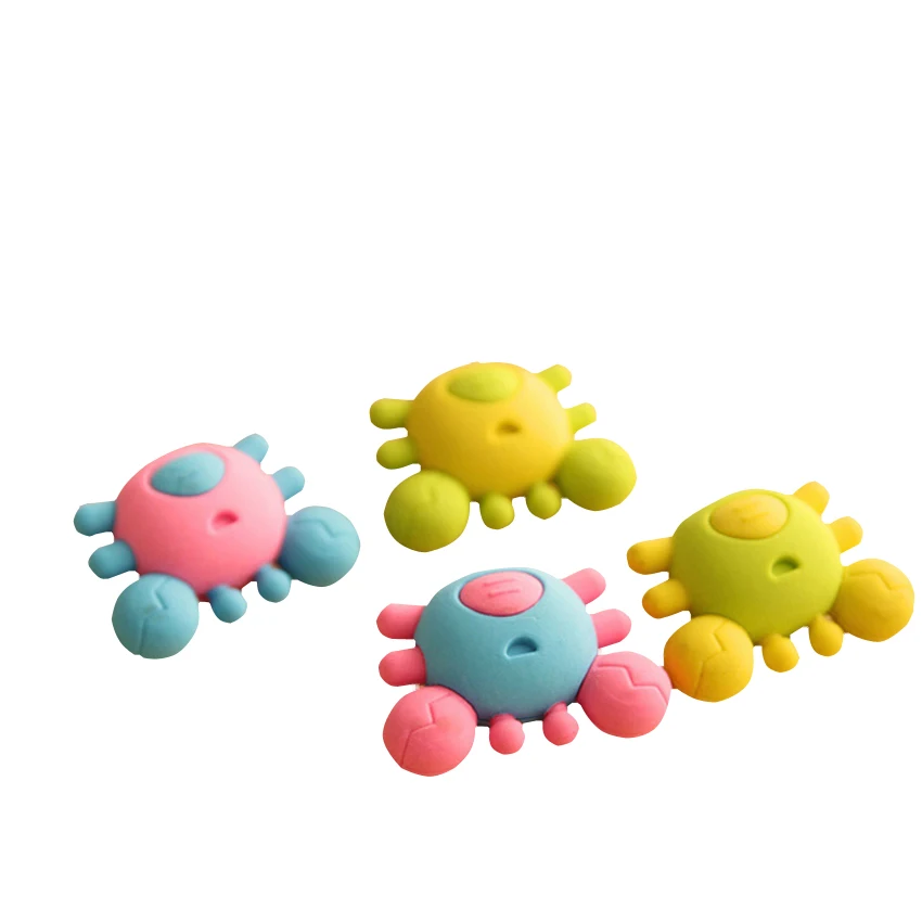 

36pcs/lot Lovely Crab Design Rubber Eraser Office School Kids Prize Writing Drawing Stationery Supplies Wholesale