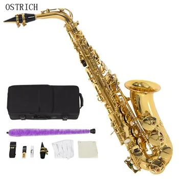 

Ostrich Professional Alto Eb Sax Saxophone Gold with Other Accessories New