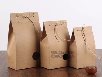 

120pcs/lot Stand Kraft Paper box,Kraft Paper gift Boxes for Wedding Candy Box,Party Decoration Supplies Merry Christmas gift box