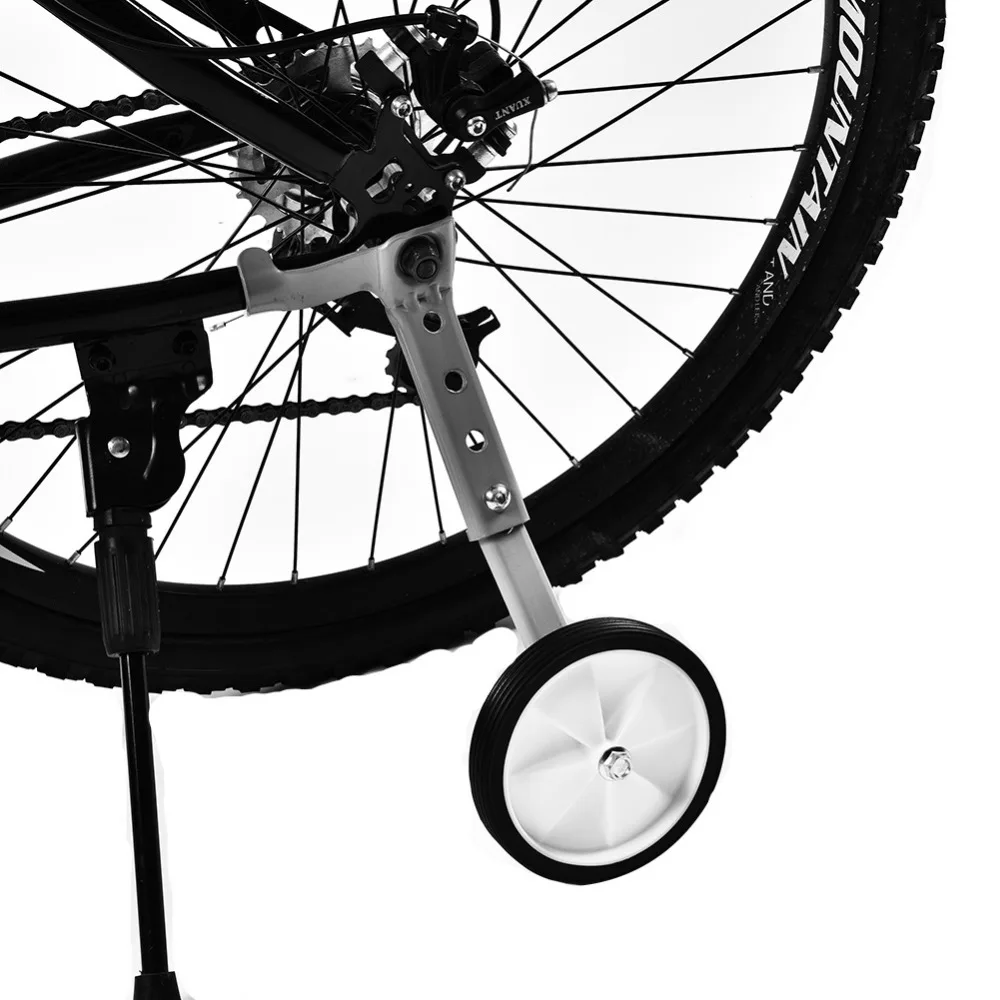 Training Wheels Heavy Duty Rear Wheel Bicycle Stabilizers Mounted Kit 1 Pair...
