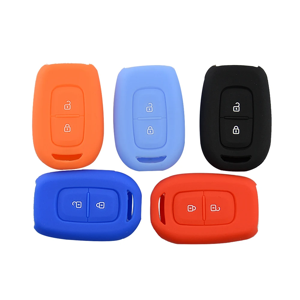 Soft Silicone Rubber Car Key Cover Case Shell Set For Renault Duster