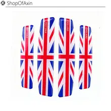 Silicone anti-sfregamento esterno car side door protezione bordi trim sticker 4 pz universale red union jack flag uk per mini cooper