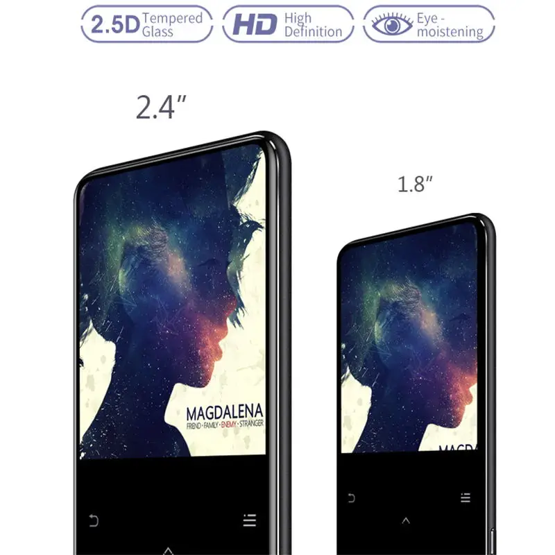 

mp3 player bluetooth touch key built-in speaker 8gb/16gb hifi sound lossless music player with 2.4 inch screen supports FM Radio