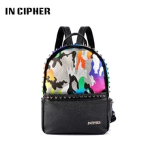 

[In Cpiher] School Backpack Women Cute Leather Backpack Mini Fashion Travel Backpack Bag Gorgeous Color Mochilas Femininas