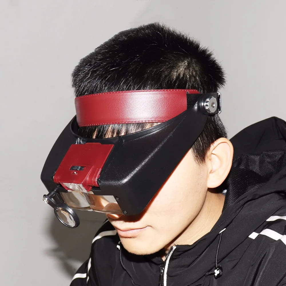 Xinxiang 10X Headband Magnifier Head Magnifying Glass Lens Loupe with