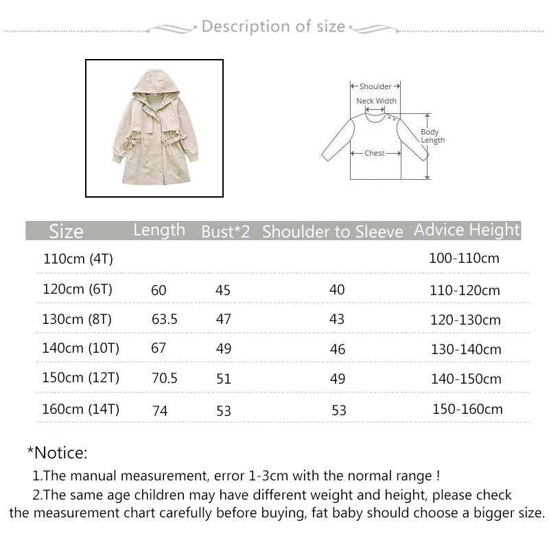 Модные Стиль Обувь для девочек хлопок Тренчи для женщин верхняя одежда для детей длинный плащ с Вышивка пчела детская верхняя одежда с капюшоном для девочек trincheira