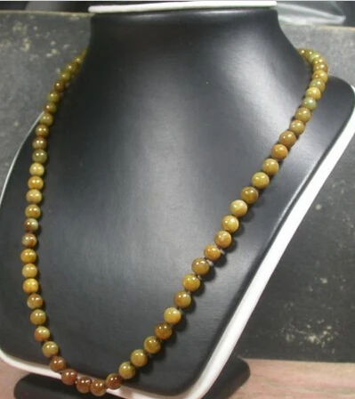 

0001381 Red 100% Natural A Jadeite Bead beads Necklace It is 19 inches (A0325)