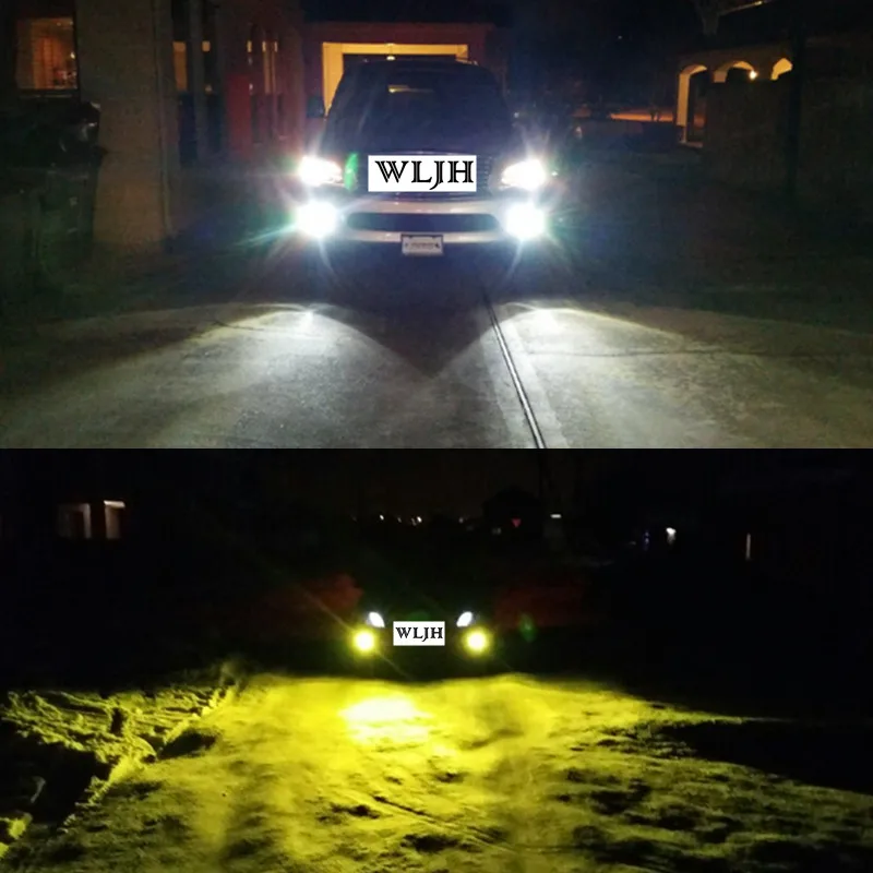 WLJH 2x30 Вт COB Led H8 Автомобильная противотуманная фара, светильник для Chevrolet Cruze Captiva Sport Camaro Sonic Spark 2013