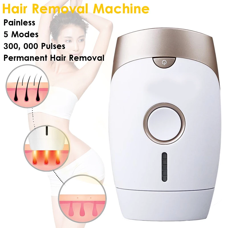 

LED Laser IPL Painless Epilator Hair Removal Machine Face Armpit Full Body Permanent Depilator Electric Personal Care Appliance