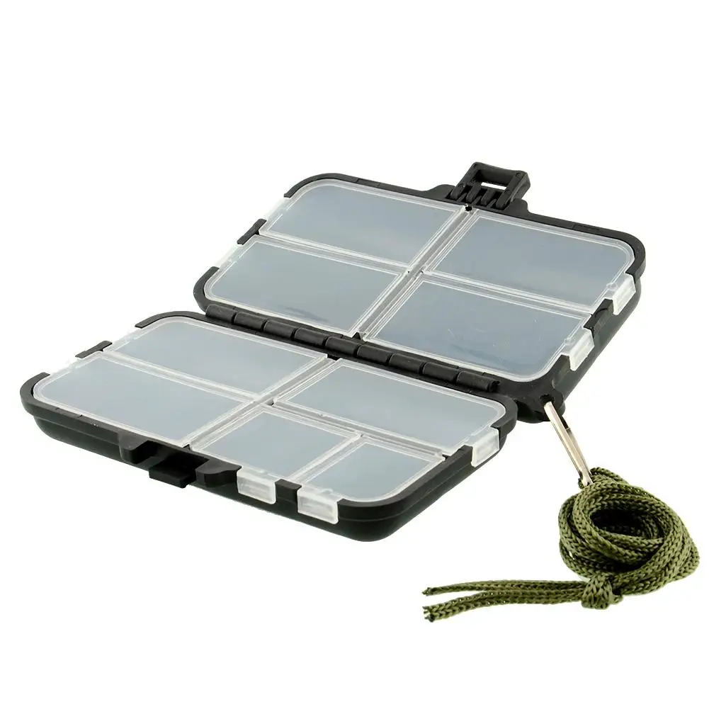 9 Compartments Fly Fishing Fish Hooks Baits Tackle Hook Storage Box Useful | Спорт и развлечения