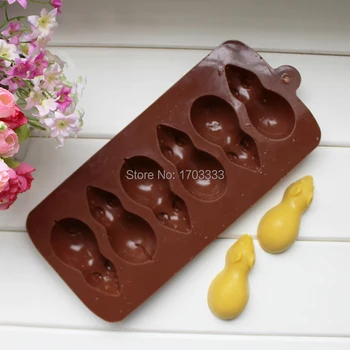 

Silicone chocolate molds ice cube 6 mouse silicone bakeware pastray cake moulds 50pcs Wholesale