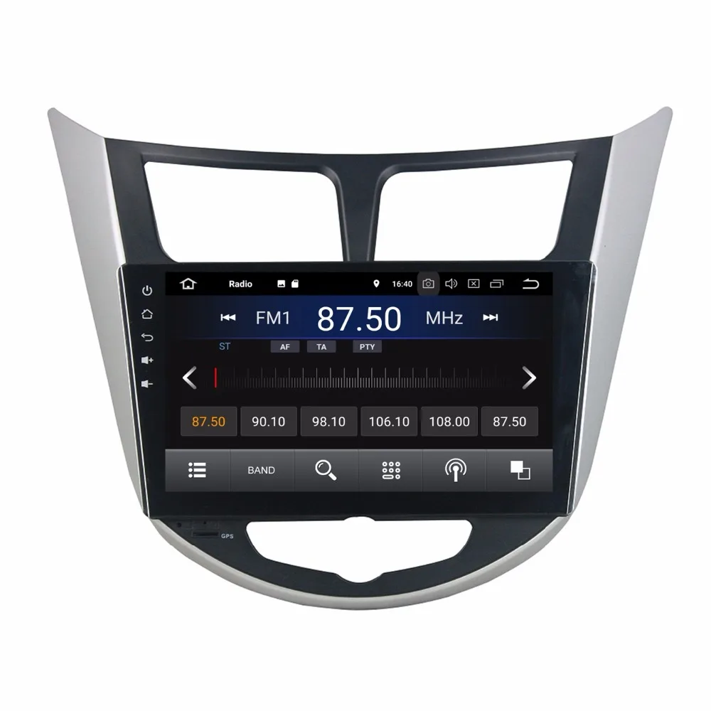 Excellent 2GB RAM 16GB ROM Quad Core 9" Android 8.1 Car Audio DVD Player for Hyundai Verna Solaris Accent 2011 2012 Car Radio GPS WIFI 2