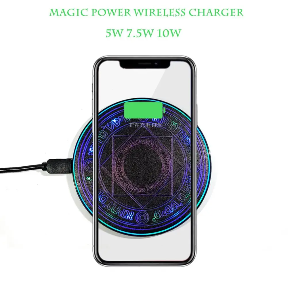 

Qi Wireless Charger For iPhone 8 X XR XS Max QC3.0 10W Fast Wireless Charging for Samsung S9 S8 Note 8 9 S7 USB Charger Pad